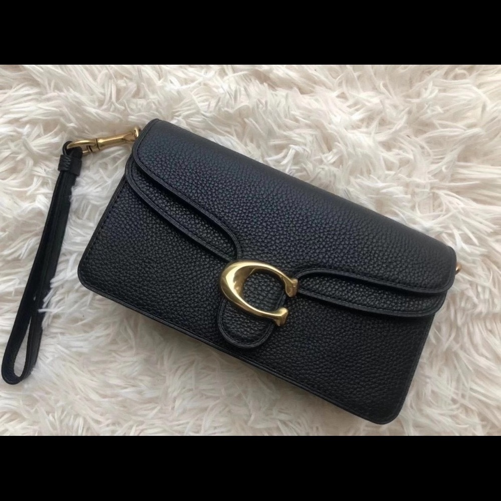 Coach Colorblock Leather Crossbody Bag black